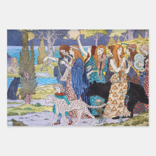 Eugene Grasset - Harmony Decorative Panel Wrapping Paper Sheets