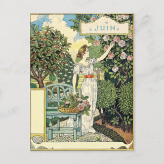 Eugène Grasset juin Postcard