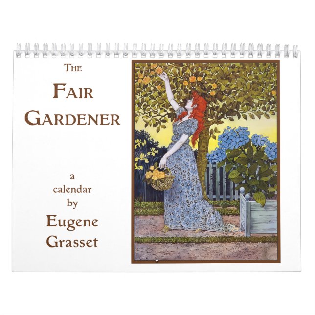 Eugene Grasset's The Fair Gardener Calendar (Cover)