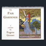 Eugene Grasset's The Fair Gardener Calendar<br><div class="desc">In 1894, the Swiss designer Eugène Grasset created a calendar for the department store La Belle Jardiniere, using a new form of color printing, Chromotypography, an early form of photolithography, which was invented by one of his friends, Firmin Gillot. A masterpiece of Belle Epoque symbolist design, the flowers depicted are...</div>