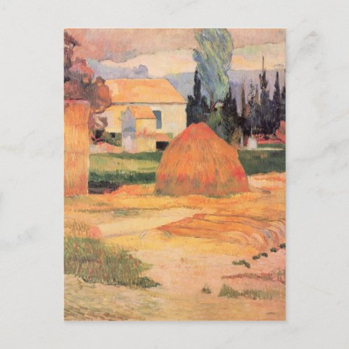 Eugne Henri Paul Gauguin _ Farmhouses in Arles Postcard