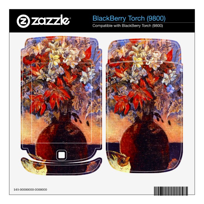 Eugène Henri Paul Gauguin   Flowers and Cats BlackBerry Torch Skin