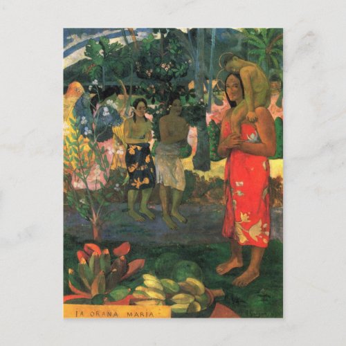 Eugne Henri Paul Gauguin _ La Orana Postcard