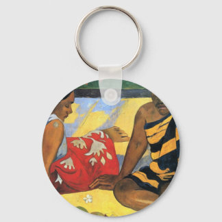 Eugène Henri Paul Gauguin - Two Women From Tahiti Keychain