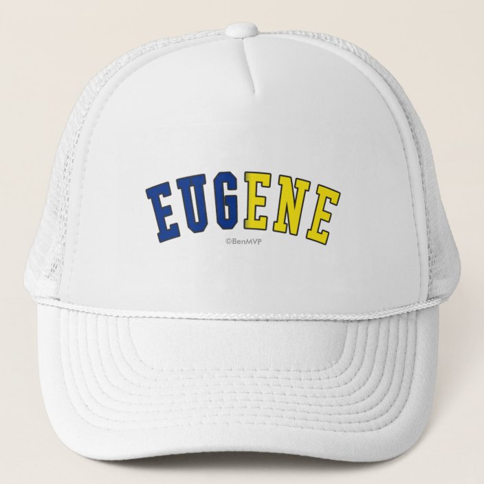 Eugene in Oregon State Flag Colors Hat