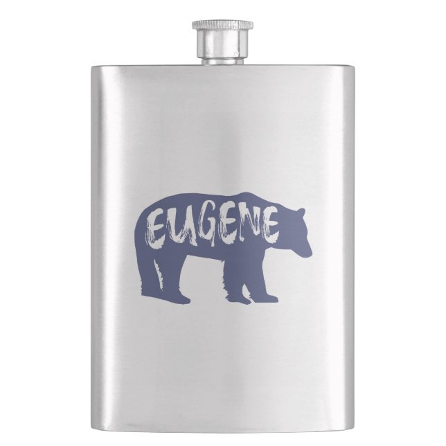 Eugene Oregon Bear Flask (Front)