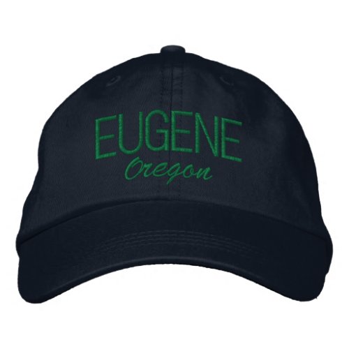 Eugene Oregon Embroidered Hat