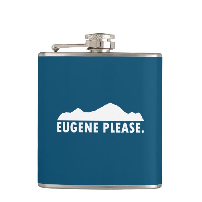 Eugene Oregon Please Flask (Front)