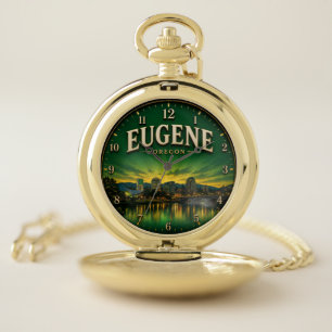 Eugene Oregon Pocket Watch