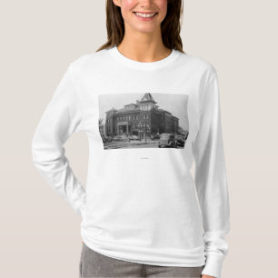 Eugene, Oregon Scene with City Hall Photograph T-Shirt