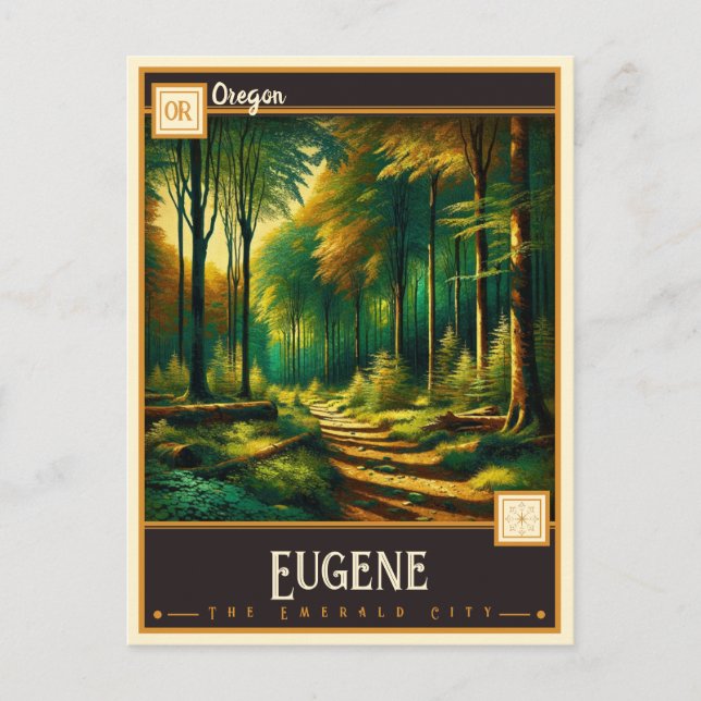 Eugene, Oregon | Vintage Postcard (Front)