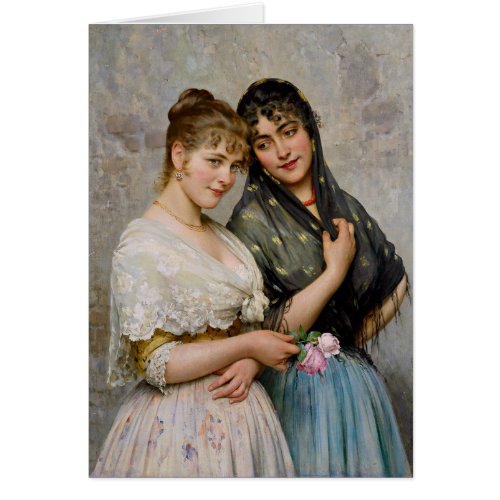 Eugene von Blaas Two Venetian Women CC0438