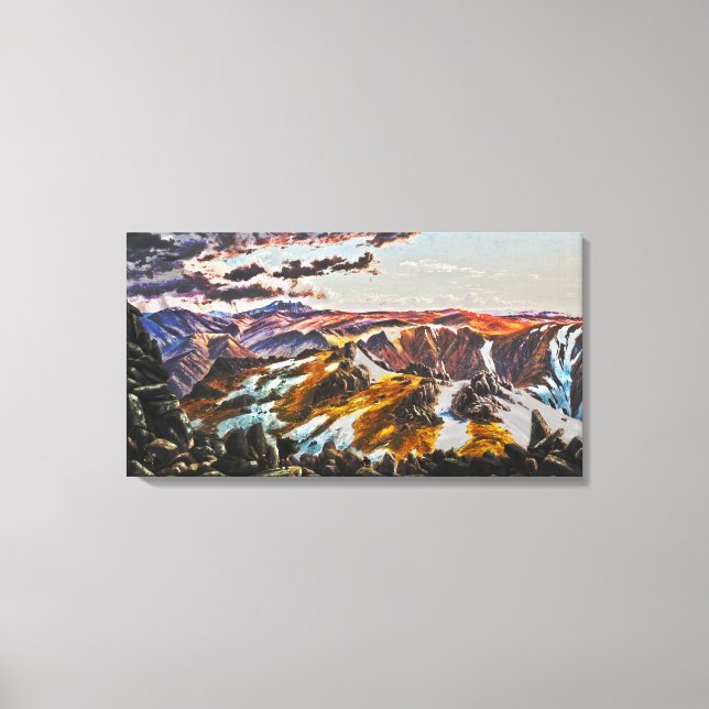 Eugene VON GUÉRard - Mount Townsend (Modified) Canvas Print (Front)