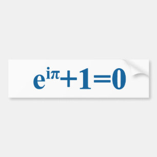 Eular math equation bumper sticker
