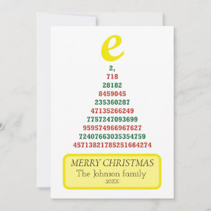 Euler christmas tree holiday card