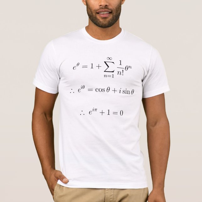 Euler explained: summation T-Shirt (Front)