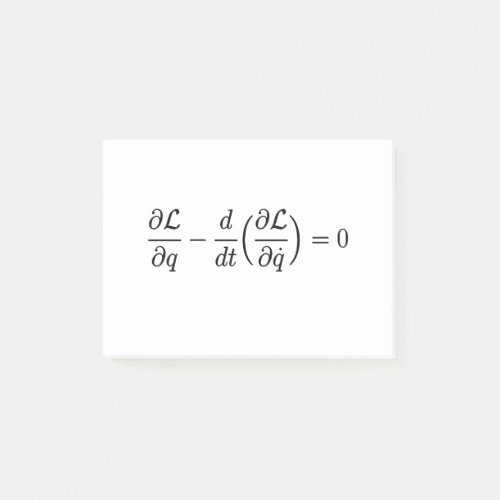 euler lagrange equations post_it notes