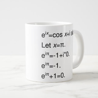 Euler's Formula, Derivation of Identity Giant Coffee Mug