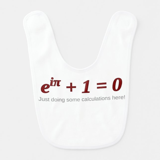 Euler's Identity Baby Bib (Front)