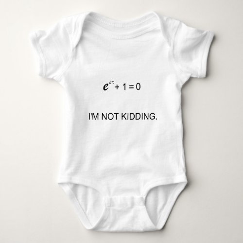 Eulers identity baby bodysuit