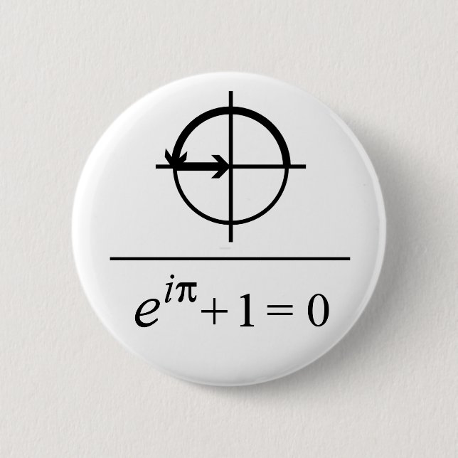 Euler's Identity Button (Front)