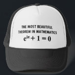 Euler's Identity cap<br><div class="desc">In 1988,  a Mathematical Intelligencer poll voted Euler’s identity as the most beautiful theorem of all of mathematics. In one mystical equation,  Euler had merged the most amazing numbers of mathematics. It's a symbol of mathematical beauty and perfection.</div>