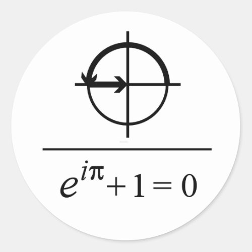 Eulers Identity Classic Round Sticker
