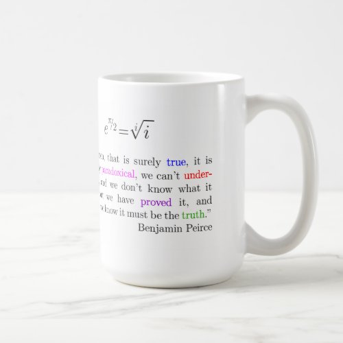 Eulers identity coffee mug