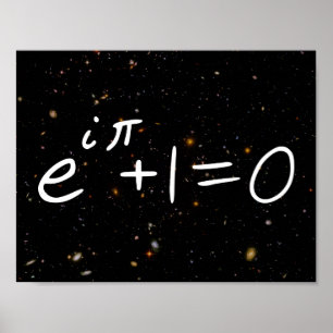 Euler's Identity Deep Field Galaxies Poster