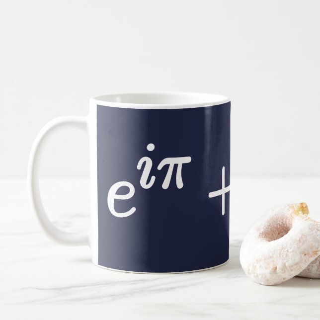 Euler's Identity Equation Science Mathematical Mug (With Donut)