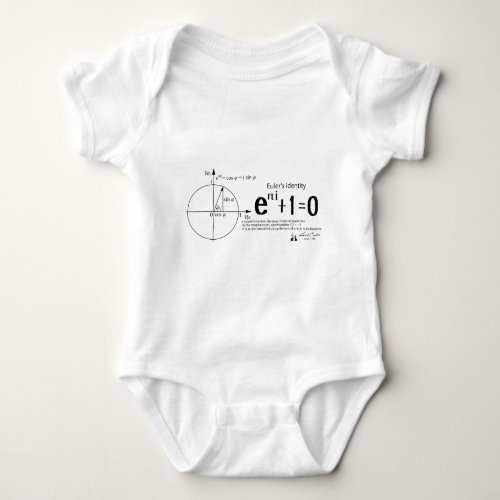 Eulers identity Eulers formula mathematics Baby Bodysuit