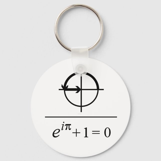 Euler's Identity Keychain (Front)