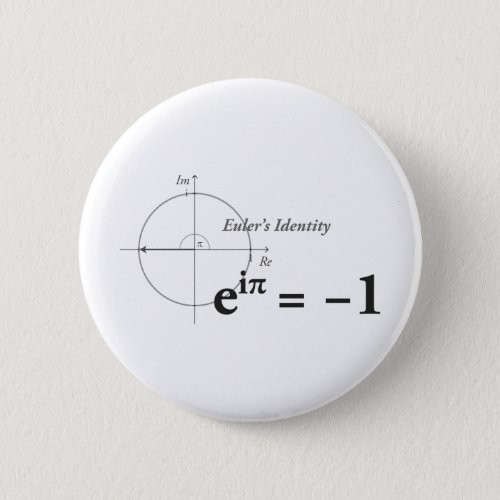 Eulers Identity Math Formula Button