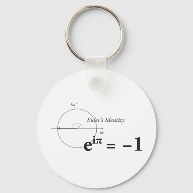 Euler's Identity Math Formula Keychain (Front)