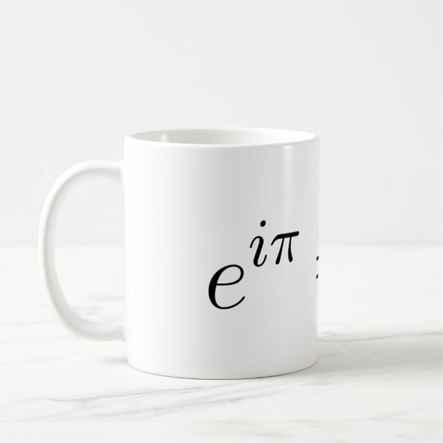 Euler's identity math mug (Left)