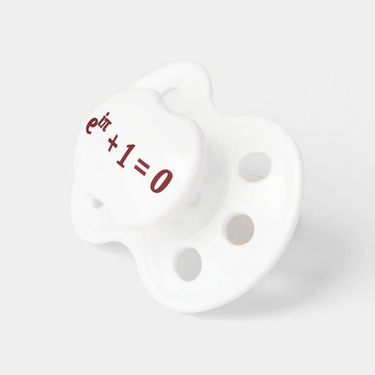 Euler's Identity Pacifier (Front Right)