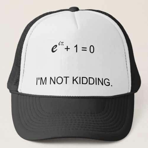 Eulers identity trucker hat