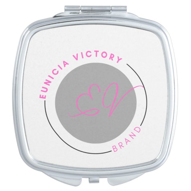 Eunicia Victory Brand mini travel compact mirror (Front)
