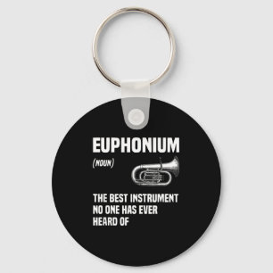 Euphonium Brass Instrument Marching Band Design Keychain