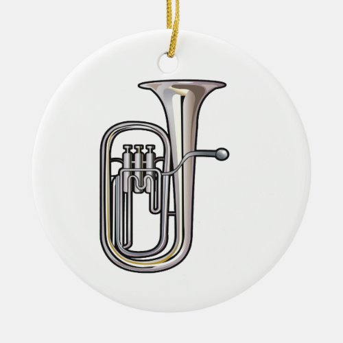 euphonium brass instrument music realisticpng ceramic ornament