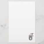 euphonium brass instrument music realistic.png stationery