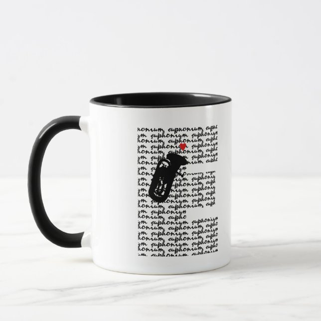 Euphonium Letter E Mug (Left)
