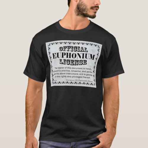 Euphonium License T_Shirt