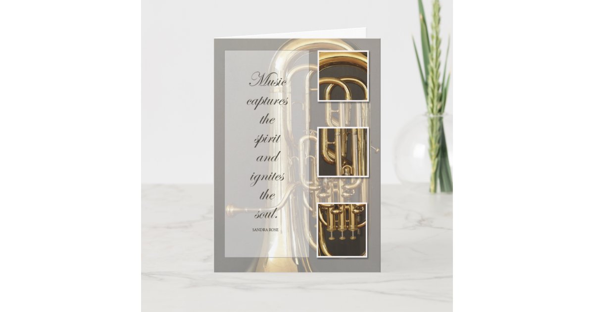 Euphonium Music Birthday Card Zazzle