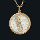 Euphonium - Necklace - Choose your color<br><div class="desc">Euphonium necklace. Customize to change the background color to your choice! Great gift for the musician and/or music lover in your life.</div>