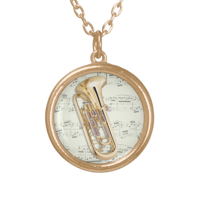 Euphonium - Necklace - Choose your color (Front)