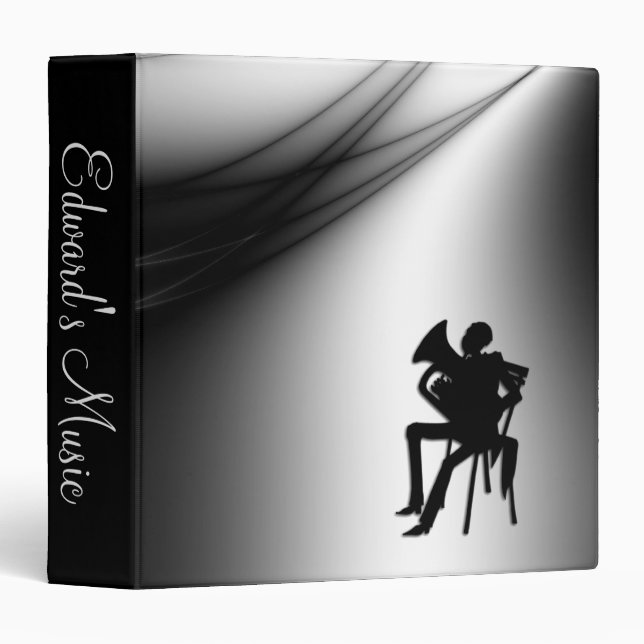 Euphonium Player Personal Music Binder (Front/Spine)