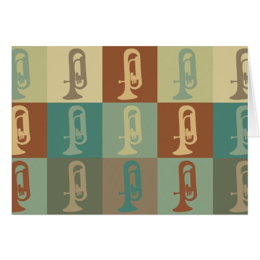Euphonium Pop Art Cards (Front Horizontal)