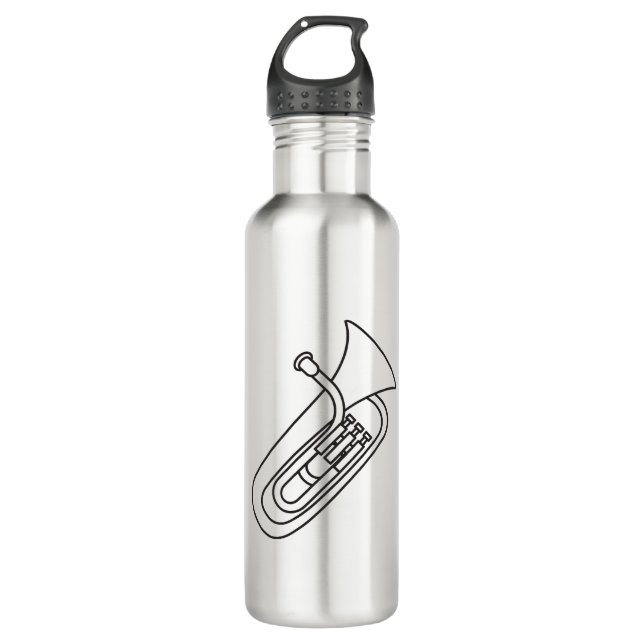 Euphonium Stainless Steel Water Bottle (Front)