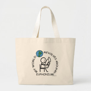 Euphonium - World Revolves Around Large Tote Bag